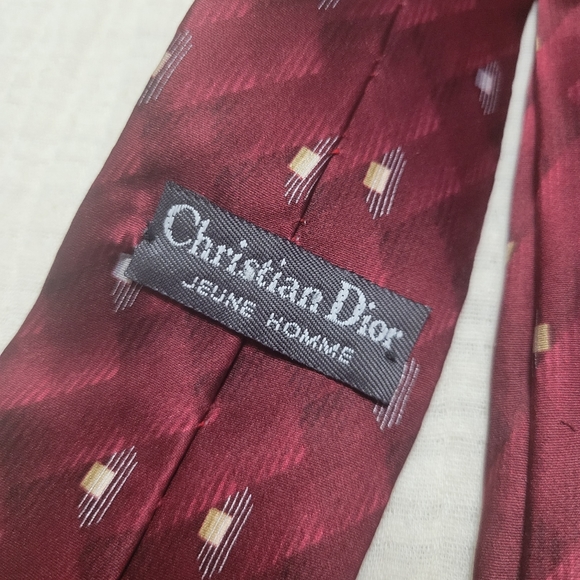 Vintage Christian Dior Jeune Homme Silk Tie - Picture 3 of 4